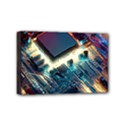 Ai Generated Motherboard City Technology Tech Cpu Mini Canvas 6  x 4  (Stretched) View1
