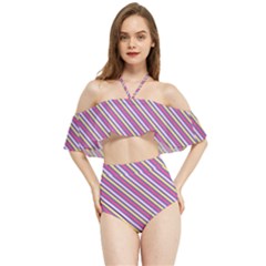Background-102 Halter Flowy Bikini Set  by nateshop