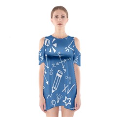 Education Shoulder Cutout One Piece Dress by nateshop