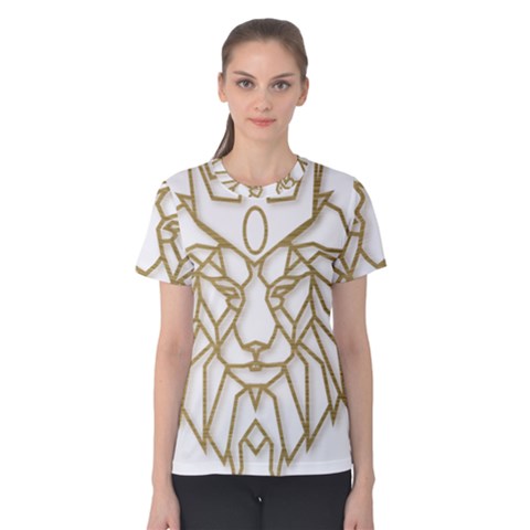 Lion Face Wildlife Crown Women s Cotton Tee by Semog4