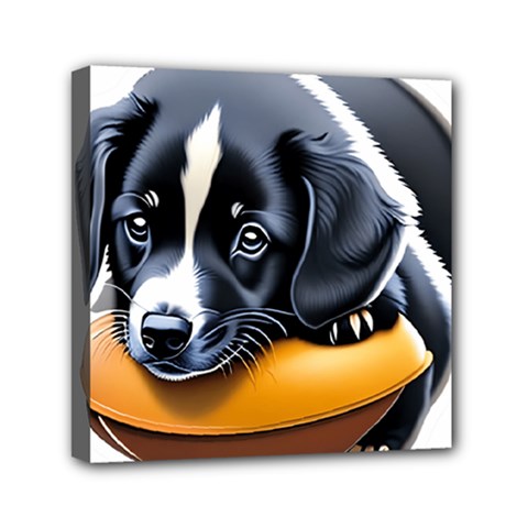 Dog Animal Cute Pet Puppy Pooch Mini Canvas 6  X 6  (stretched) by Semog4