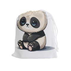 Cute Panda Bear Animal Cartoon Drawstring Pouch (xl) by Semog4