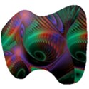 Circle Art 3d Artwork Graphics Vortex Colorful Digital Art Head Support Cushion View4