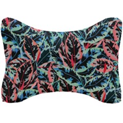 Leaves Leaf Pattern Patterns Colorfu Seat Head Rest Cushion by Semog4