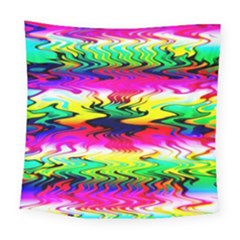 Waves Of Color Square Tapestry (large) by Semog4