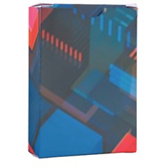 Minimalist Abstract Shaping Abstract Digital Art Minimalism Playing Cards Single Design (rectangle) With Custom Box by Semog4