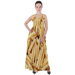 Pasta-79 Empire Waist Velour Maxi Dress by nateshop