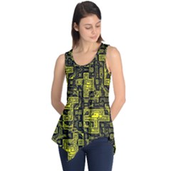 Background Graphic Beautiful Wallpaper Yellow Sleeveless Tunic by Jancukart