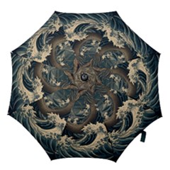 Sea Dragon Kanagawa Sea Monster Hook Handle Umbrellas (small) by Jancukart