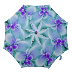 Abstract Flowers Flower Abstract Hook Handle Umbrellas (medium) by Jancukart