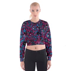Grafitti Graffiti Abstract Artwork Digital Cropped Sweatshirt by Semog4