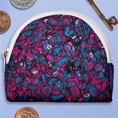 Grafitti Graffiti Abstract Artwork Digital Horseshoe Style Canvas Pouch by Semog4