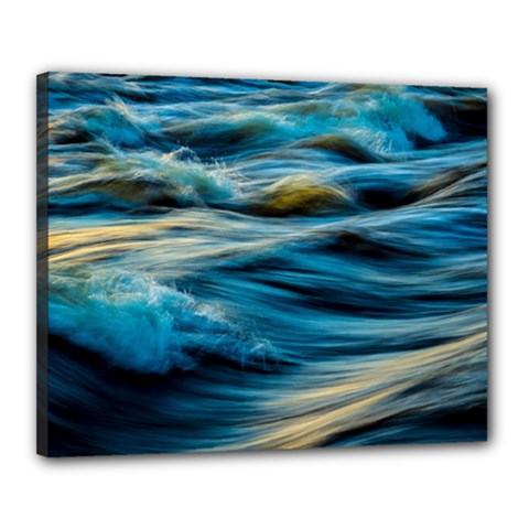 Waves Abstract Waves Abstract Canvas 20  X 16  (stretched) by Semog4