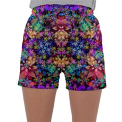 Flower Patterns Abstract Pattern Digital Art Sleepwear Shorts by Semog4