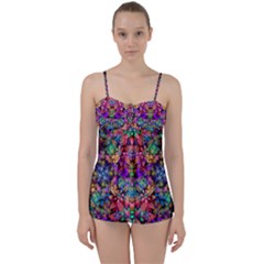 Flower Patterns Abstract Pattern Digital Art Babydoll Tankini Set by Semog4