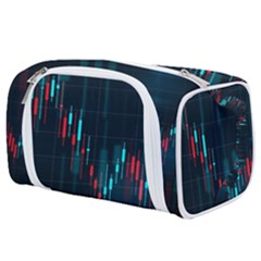 Flag Patterns On Forex Charts Toiletries Pouch by Semog4
