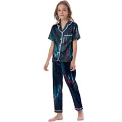 Flag Patterns On Forex Charts Kids  Satin Short Sleeve Pajamas Set by Semog4