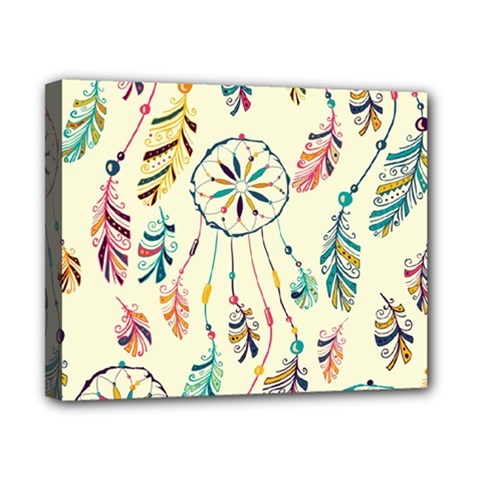 Dreamcatcher Abstract Pattern Canvas 10  X 8  (stretched) by Semog4