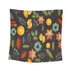 Christmas Seamless Pattern Square Tapestry (small) by Semog4