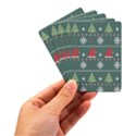 Beautiful Knitted Christmas Pattern Playing Cards Single Design (Rectangle) with Custom Box View3