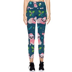 Pattern Christmas Funny Pocket Leggings  by Semog4