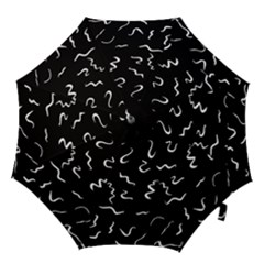 Scribbles Lines Drawing Picture Hook Handle Umbrellas (medium) by Semog4