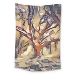 Tree Forest Woods Nature Landscape Large Tapestry by Semog4
