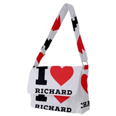 I Love Richard Full Print Messenger Bag (m) by ilovewhateva
