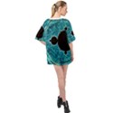 Fractal Abstract Background Oversized Chiffon Top View2