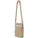 Checkerboard-pastel-squares Multi Function Travel Bag View2