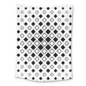 Square-diagonal-pattern-monochrome Medium Tapestry View1