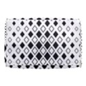 Square-diagonal-pattern-monochrome Burner Gym Duffel Bag View3