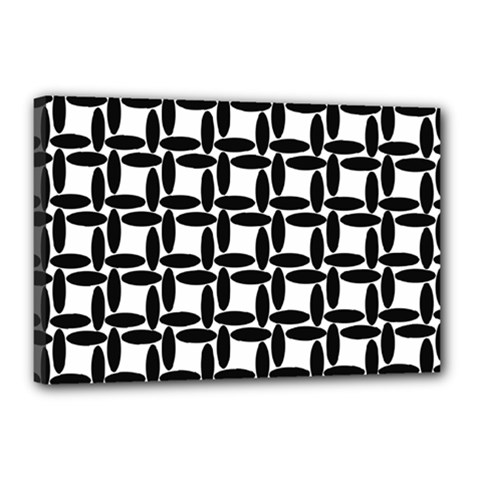 Ellipse-pattern-background Canvas 18  X 12  (stretched) by Semog4