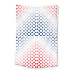 Dots-pointillism-abstract-chevron Small Tapestry by Semog4