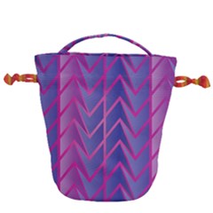 Geometric-background-abstract Drawstring Bucket Bag by Semog4