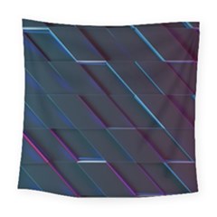 Glass-scifi-violet-ultraviolet Square Tapestry (large) by Semog4