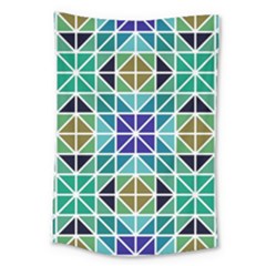 Mosaic-triangle-symmetry- Large Tapestry by Semog4