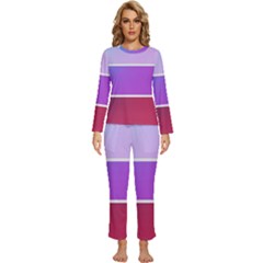Pattern-banner-set-dot-abstract Womens  Long Sleeve Lightweight Pajamas Set by Semog4