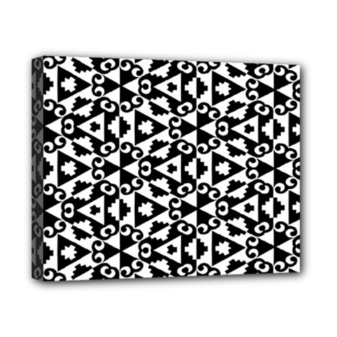 Geometric-tile-background Canvas 10  X 8  (stretched) by Semog4