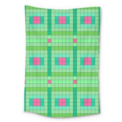 Checkerboard-squares-abstract-- Large Tapestry by Semog4