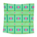 Checkerboard-squares-abstract-- Square Tapestry (Large) View1