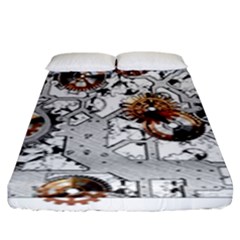 Gears Movement Machine Fitted Sheet (king Size) by Semog4