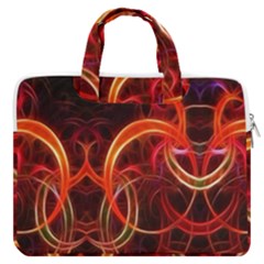 Background Fractal Abstract Macbook Pro 13  Double Pocket Laptop Bag by Semog4
