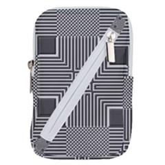Construction Background Geometric Belt Pouch Bag (small) by Semog4