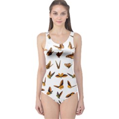 Butterfly Butterflies Insect Swarm One Piece Swimsuit by Salman4z