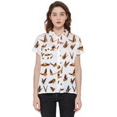 Butterfly Butterflies Insect Swarm Short Sleeve Pocket Shirt by Salman4z
