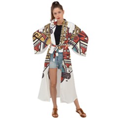 Amsterdam Graphic Design Poster Illustration Maxi Kimono by Salman4z