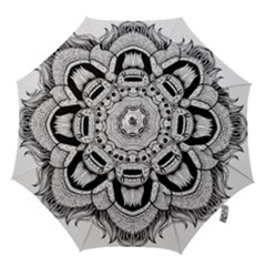 Balinese Art Barong Drawing Bali White Background People Hook Handle Umbrellas (large) by Salman4z