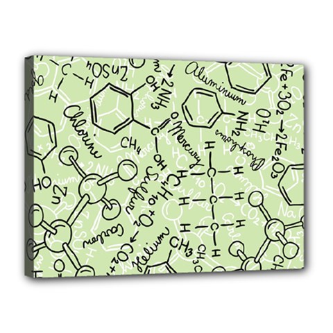 Multicolored Chemical Bond Illustration Chemistry Formula Science Canvas 16  X 12  (stretched) by Salman4z