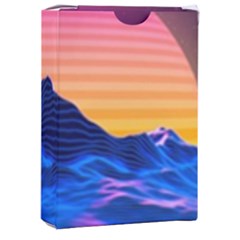 Sun Ultra Artistic 3d Illustration Sunset Playing Cards Single Design (rectangle) With Custom Box by Salman4z